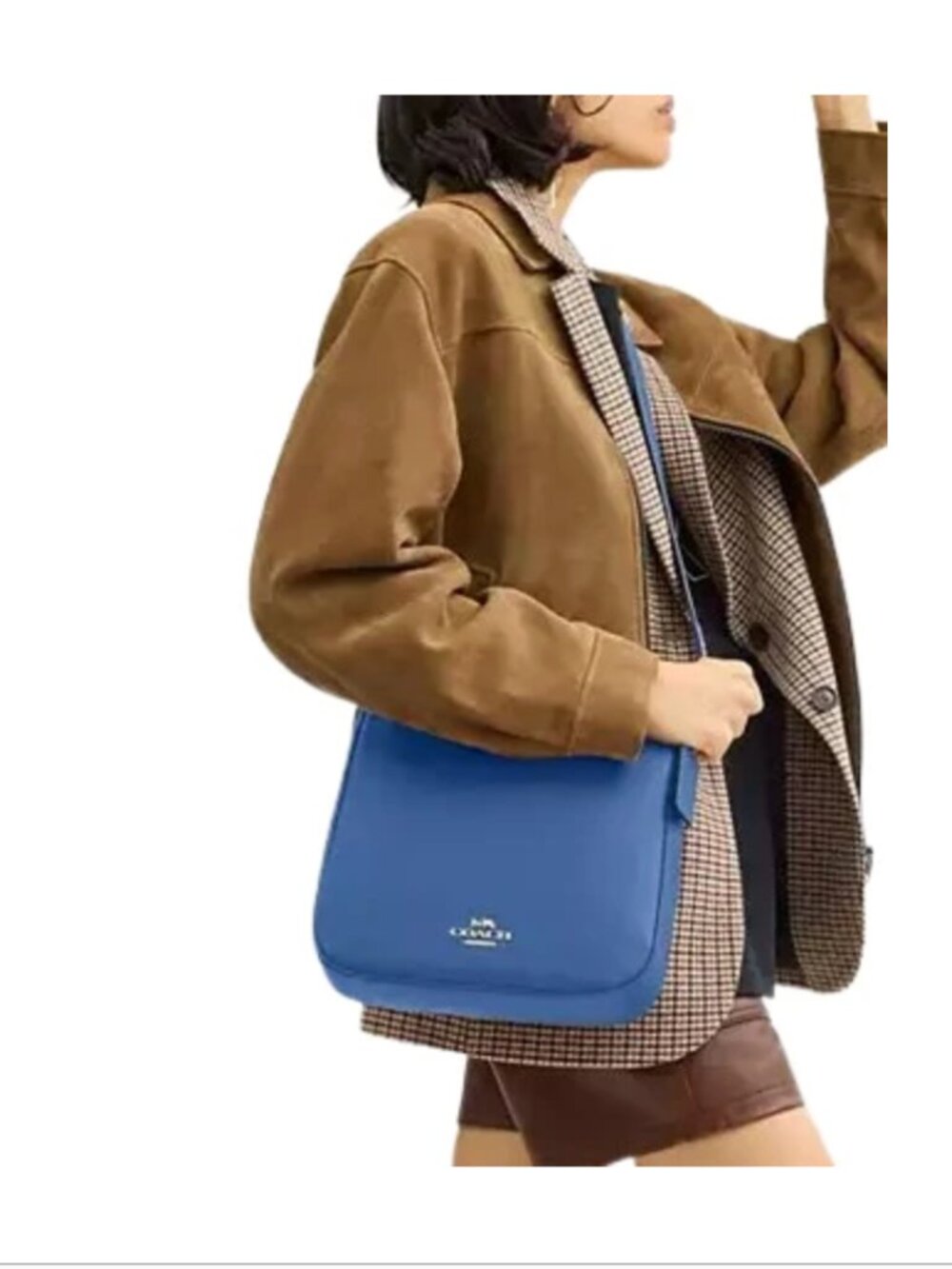 Coach Ellie File Blue Leather Crossbody Bag CU960 Pacific Bright Mineral NWOT